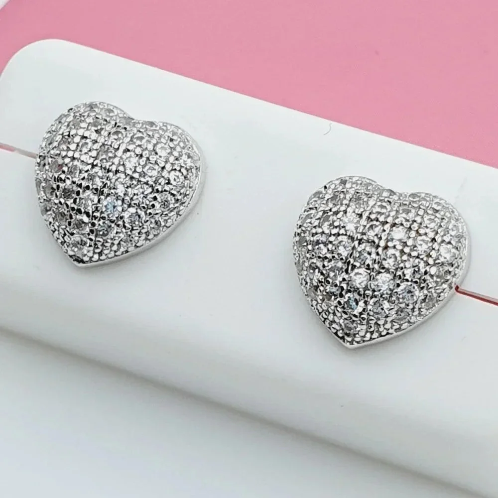 - 925 Sterling Silver Cubic Zirconia Earrings, U19254544